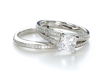 cartier wedding and engagement ring